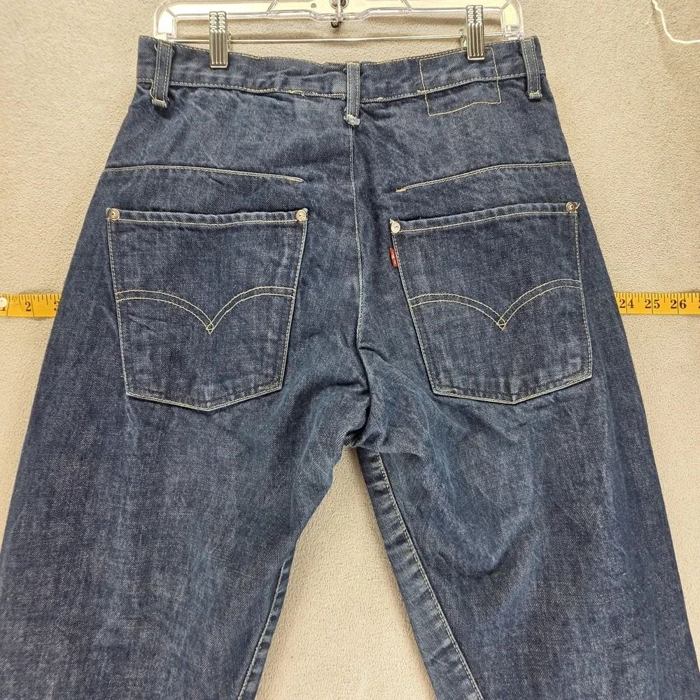 Vintage Levis Engineered Jeans Mens Blue Twisted Dark Wash Fits 29x34